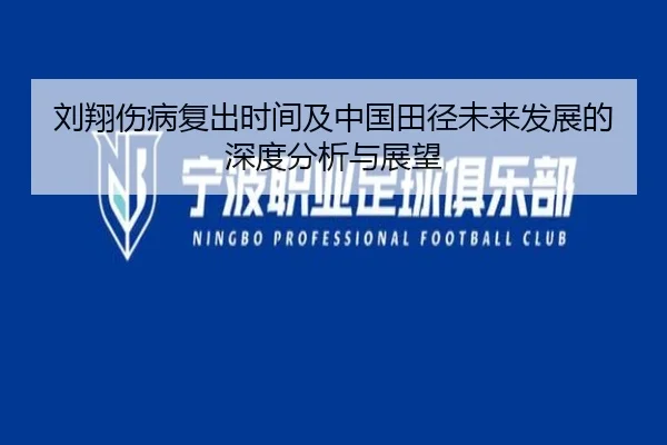 刘翔伤病复出时间及中国田径未来发展的深度分析与展望